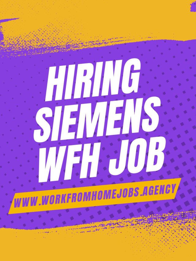 Siemens Mega Off Campus Drive 2024 Flexible Work From Home Jobs