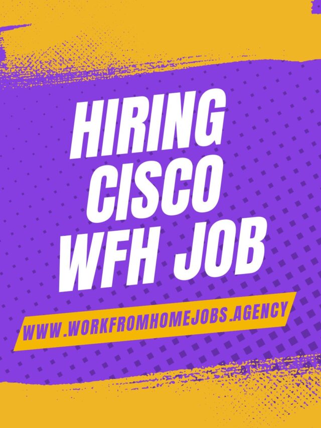 Cisco Hiring Analysts for Work From Home Jobs | Any Graduate, 0-3 Years