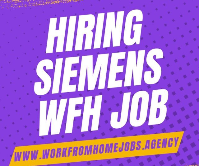 Siemens Mega Off Campus Drive 2024 | Flexible Work From Home Jobs Available