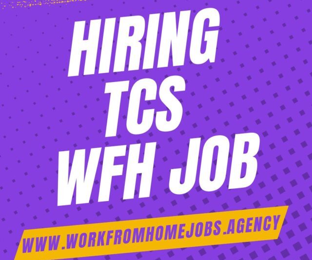 Work From Home Jobs and TCS Internship Program 2025