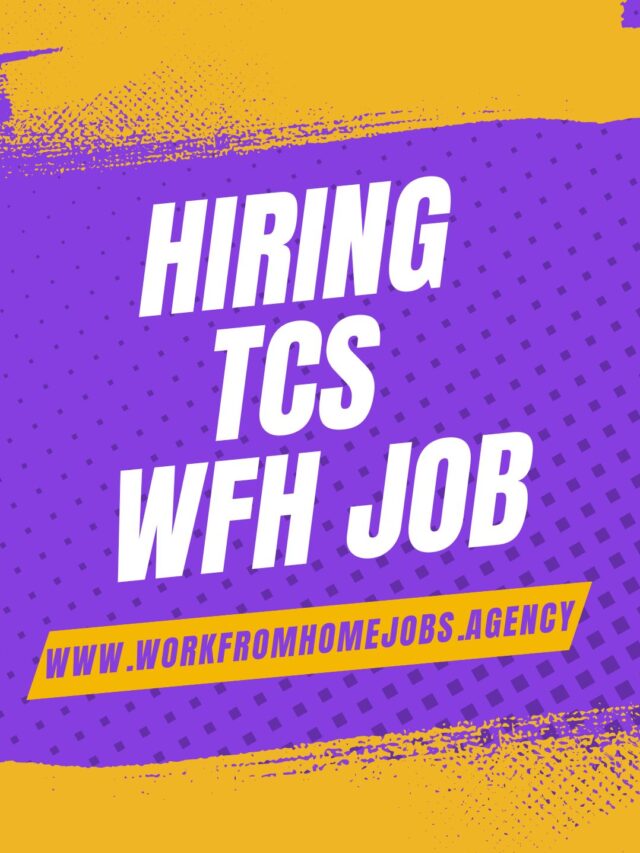 Work From Home Jobs and TCS Internship Program 2025