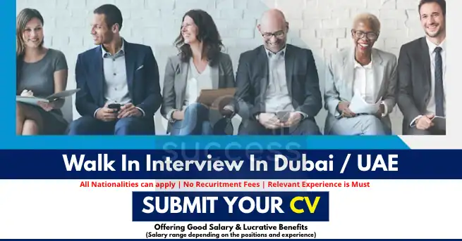 UAE Latest Job Updates: Walk-In Interviews in Dubai & Work From Home Jobs