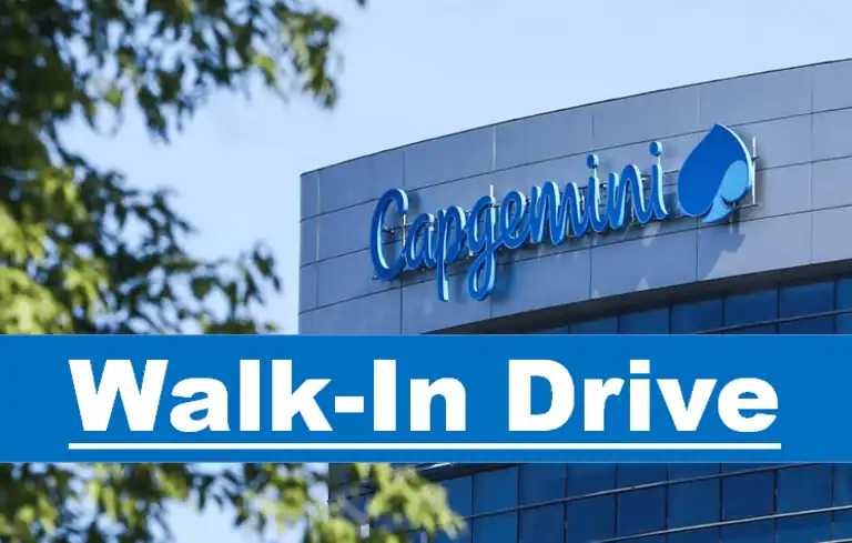 18th Jan 2025 Capgemini’s Walk-In Drive Offers Work From Home Opportunities